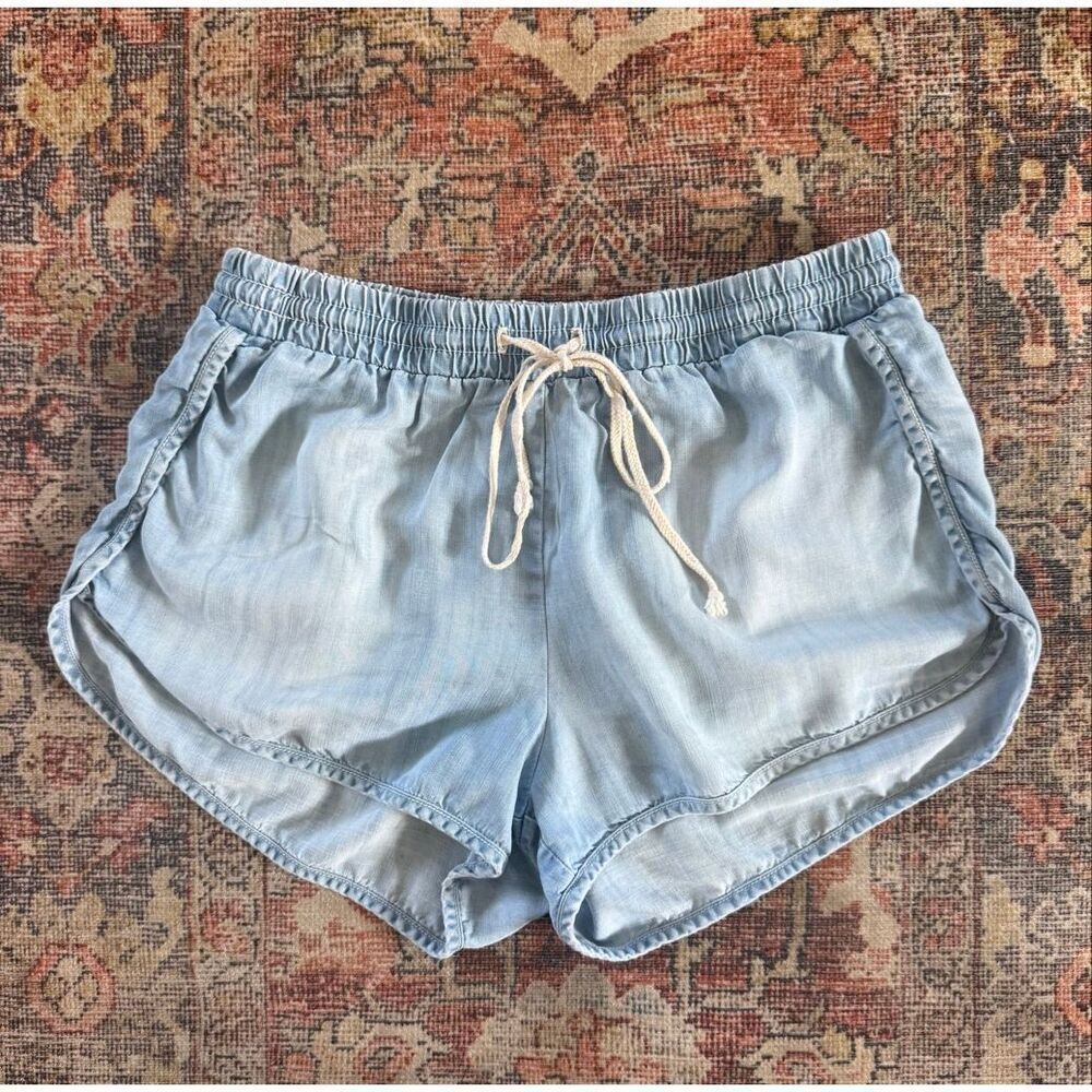 Bella Dahl Small Chambray Drawstring Shorts